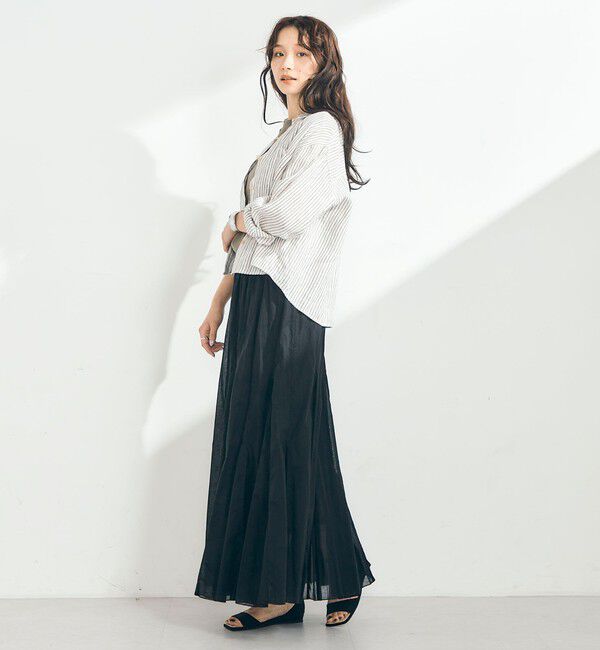 fredy emue「LINEN100 クロップドシャツ」|シャツ・ブラウス|