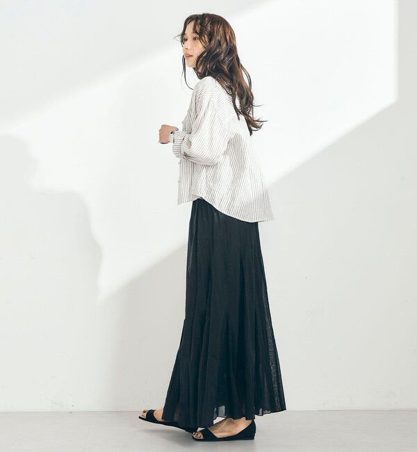 fredy emue「LINEN100 クロップドシャツ」|シャツ・ブラウス|