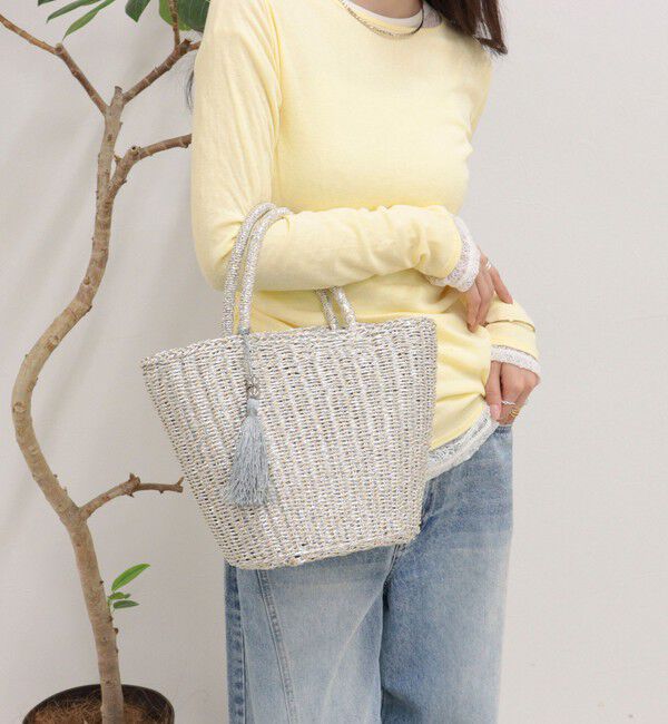 fredy emue「メタリックフィルムカゴバッグ」|かごバッグ|