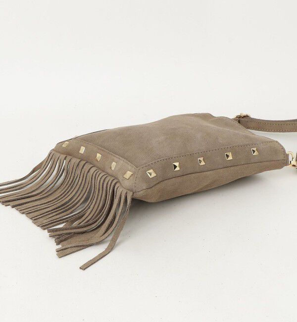 fredy emue「【AULENTTI/オーレンティ】スタッズフリンジポシェット」|ショルダー・メッセンジャー|