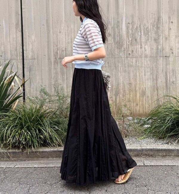 fredy emue「シアーボーダーポロニット」|ポロシャツ|