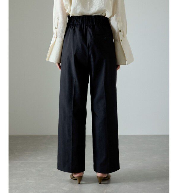 SALON adam et rope'「コットンライクスタイルアップパンツ」|スラックス|