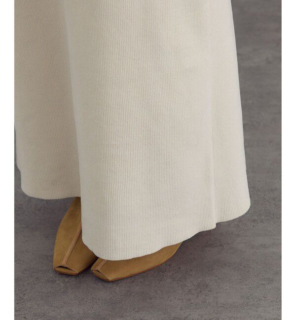 SALON adam et rope'「ナローロングスカート-CreamyCotton /クリーミーコットン-」|スカート|