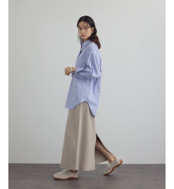 SALON adam et rope'「ナローロングスカート-CreamyCotton /クリーミーコットン-」|スカート|