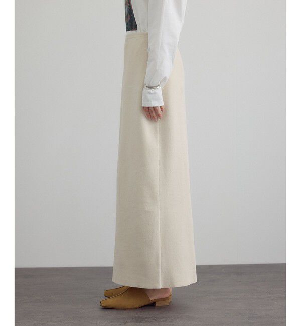 SALON adam et rope'「ナローロングスカート-CreamyCotton /クリーミーコットン-」|スカート|