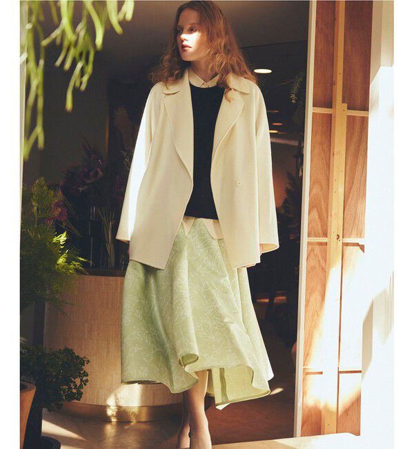 ROPE「ハンドペオントフォルムフレアスカート/セットアップ対応」|スカート|