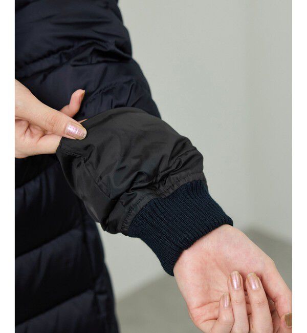 ROPE「サテンロング丈ダウンコート/イージーケア」|ダウン|