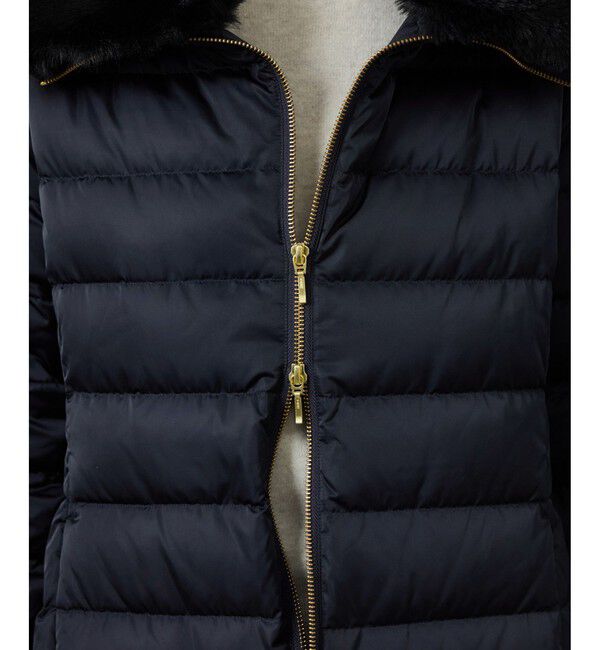 ROPE「サテンロング丈ダウンコート/イージーケア」|ダウン|