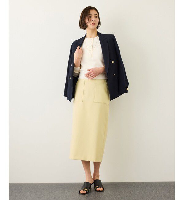 ROPE「ヘンリーネックラグランスリーブニットプルオーバー/イージーケア」|ニット・セーター|