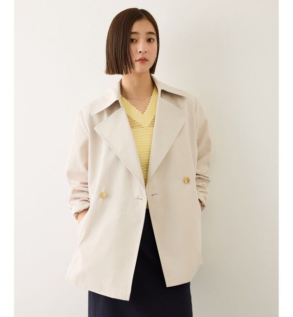 ROPE「【撥水加工】ライトミドル丈トレンチコート」|トレンチコート|