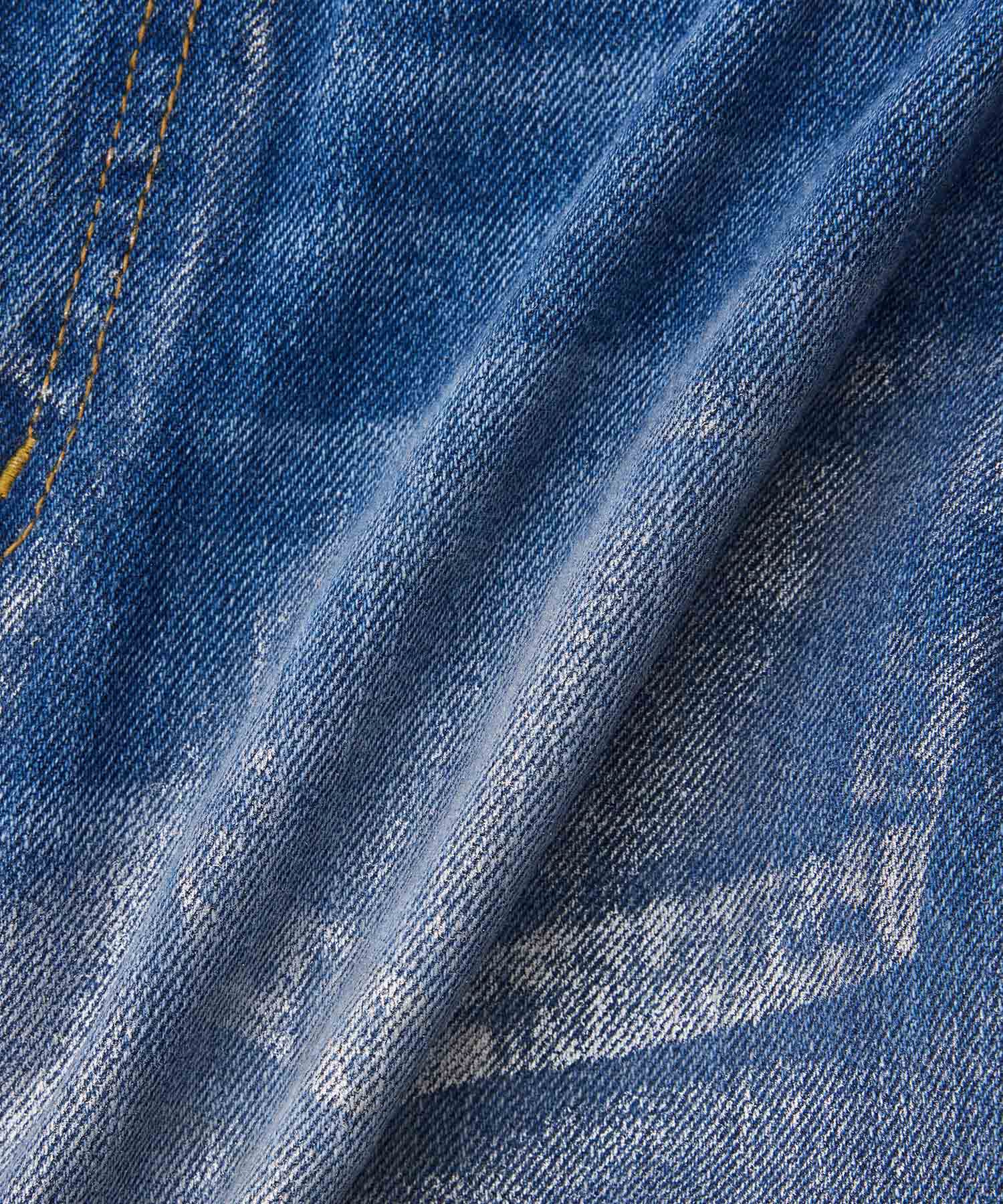 VIS「折り返しフレア箔デニム」|デニム|