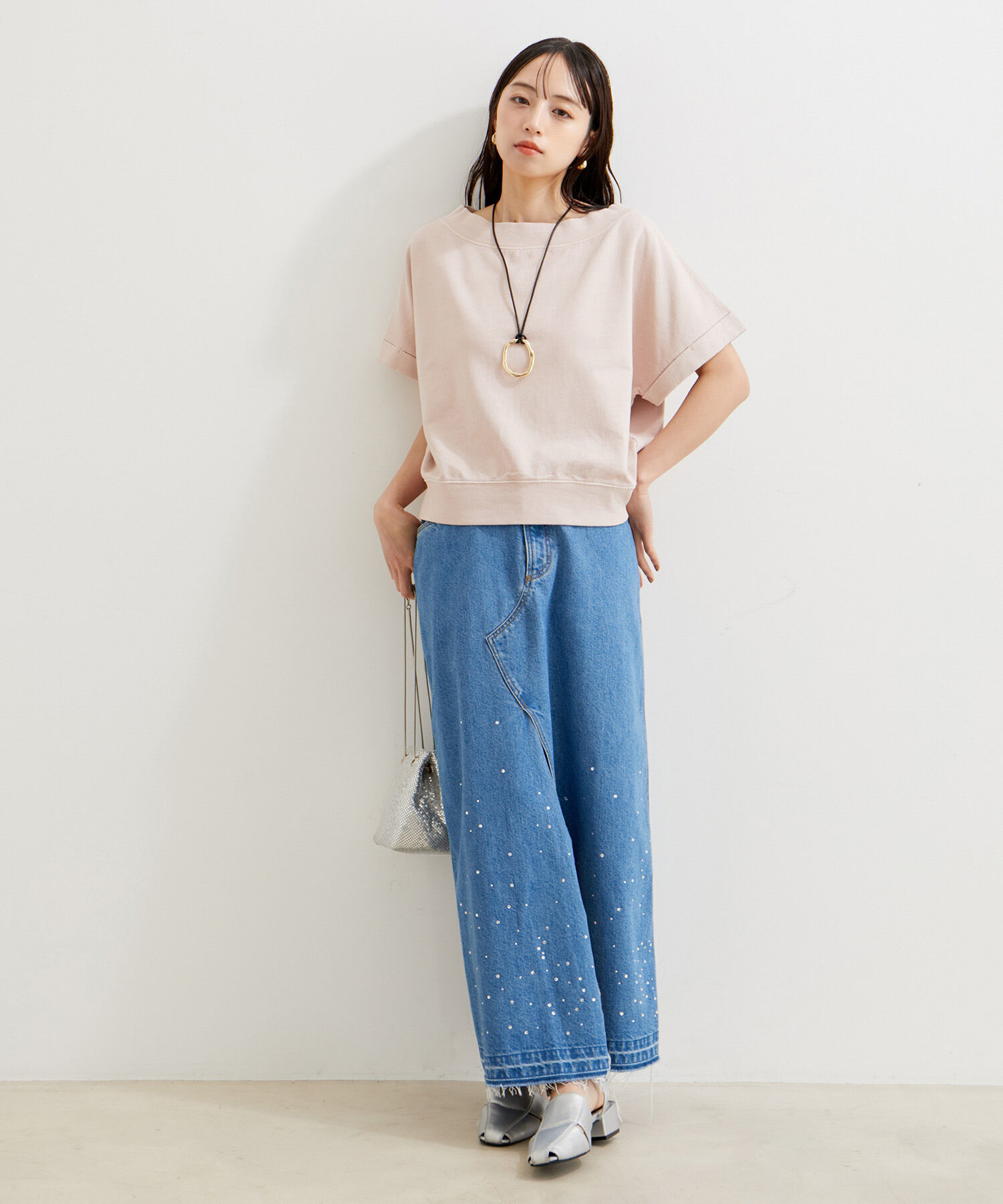 VIS「【洗える】ピグメント加工ワンショルプルオーバー」|Tシャツ・カットソー|