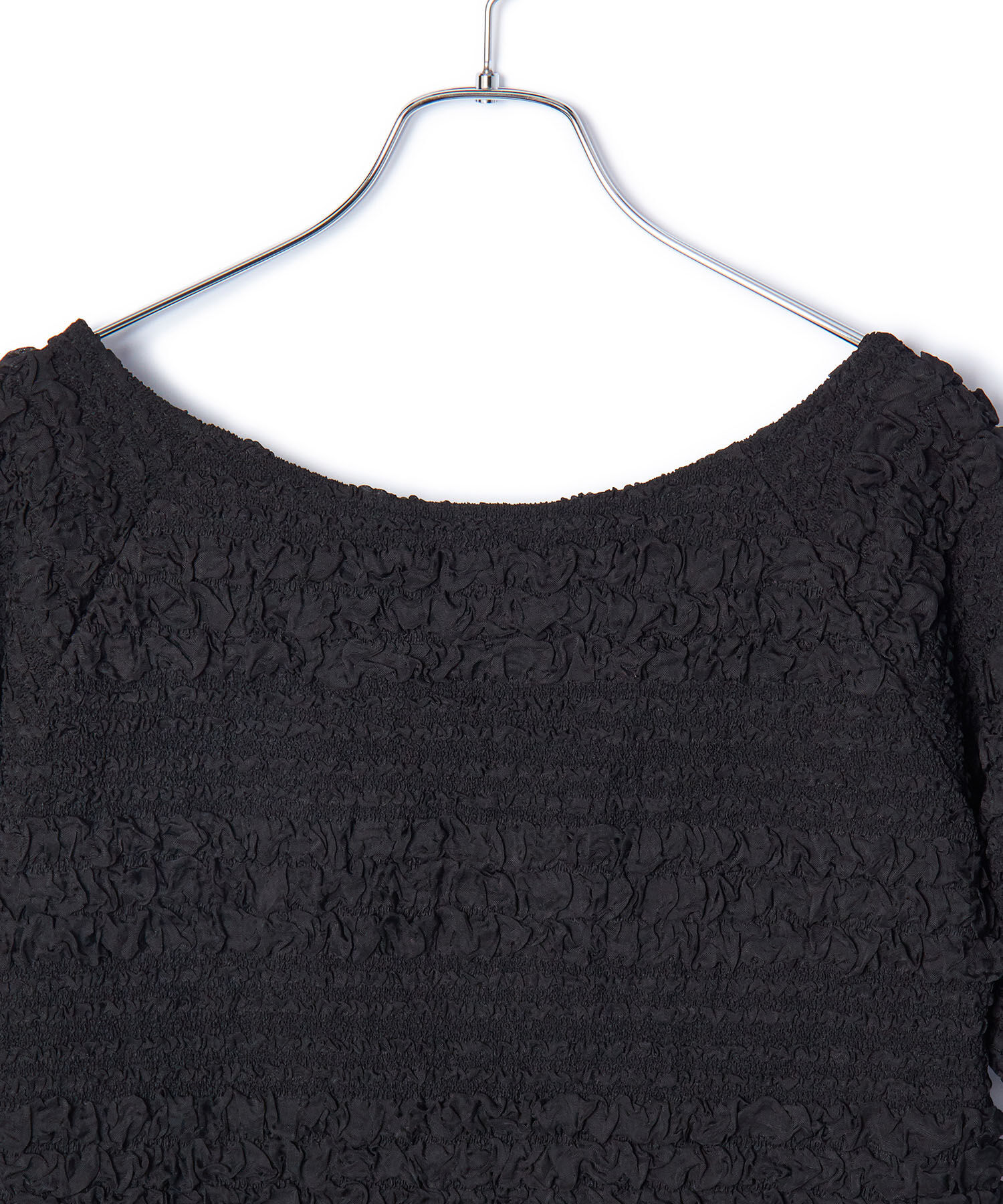 VIS「【洗える】ポコポコジャガードTシャツ」|Tシャツ・カットソー|