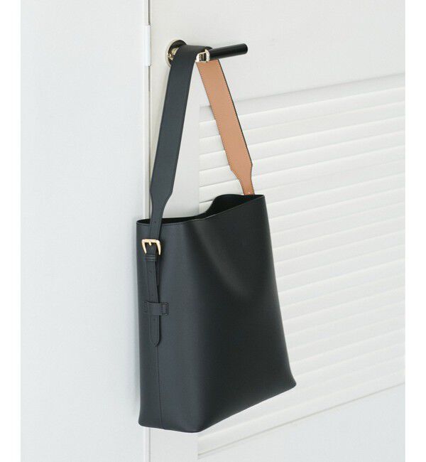 VIS「【新色追加】【A4収納】リバーシブルハンドルワンショルダーバッグ」|トートバッグ|ブラック(01)