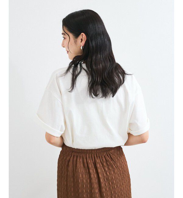 VIS「ピグメント加工プリントビッグTシャツ」|Tシャツ・カットソー|