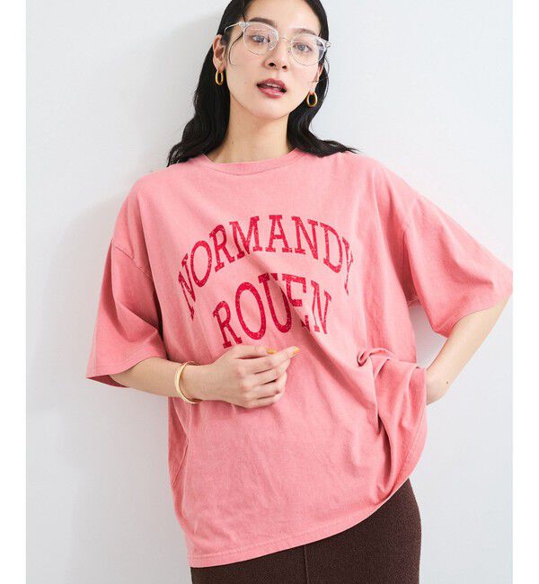 VIS「ピグメント加工プリントビッグTシャツ」|Tシャツ・カットソー|