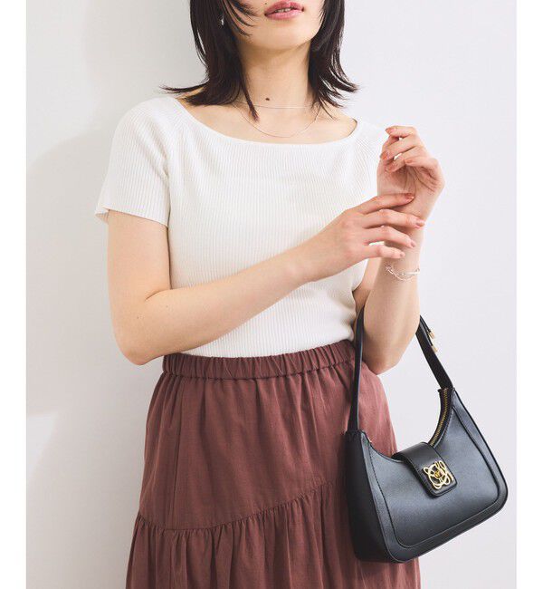 VIS「【180℃美人見え】ハンドルリボンワンショルダーバッグ」|ショルダー・メッセンジャー|