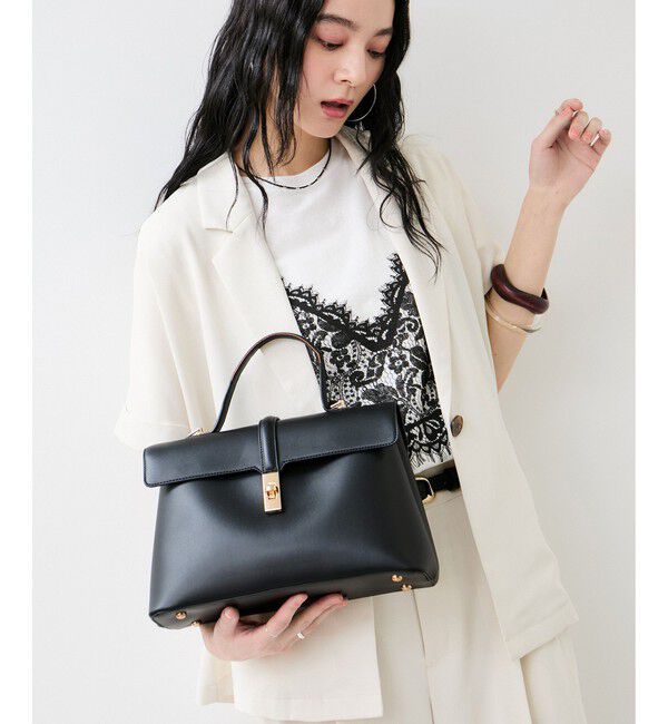 VIS「ひねり金具ワンハンドルバッグ/2WAY,軽量」|ハンドバッグ|