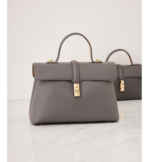 VIS「ひねり金具ワンハンドルバッグ/2WAY,軽量」|ハンドバッグ|グレーサブ(09)