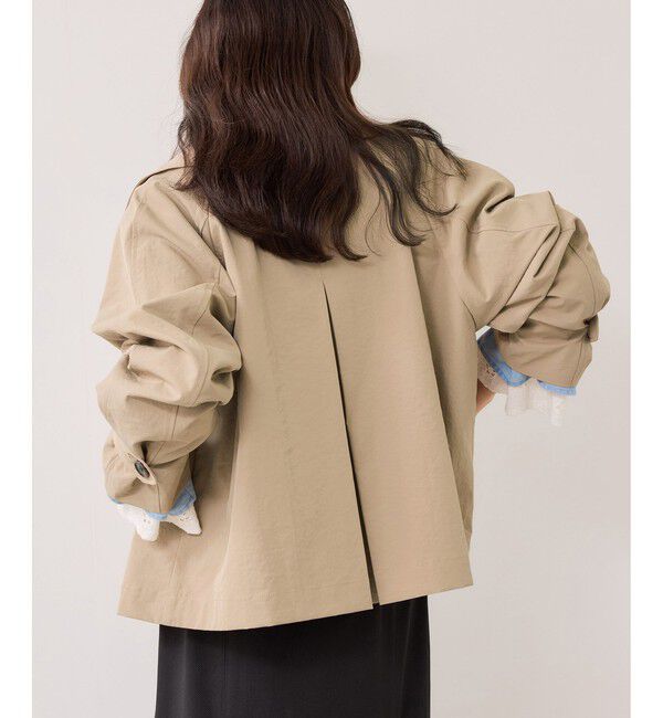 VIS「ショートトレンチコート/UVケア・撥水・花粉ガード」|トレンチコート|