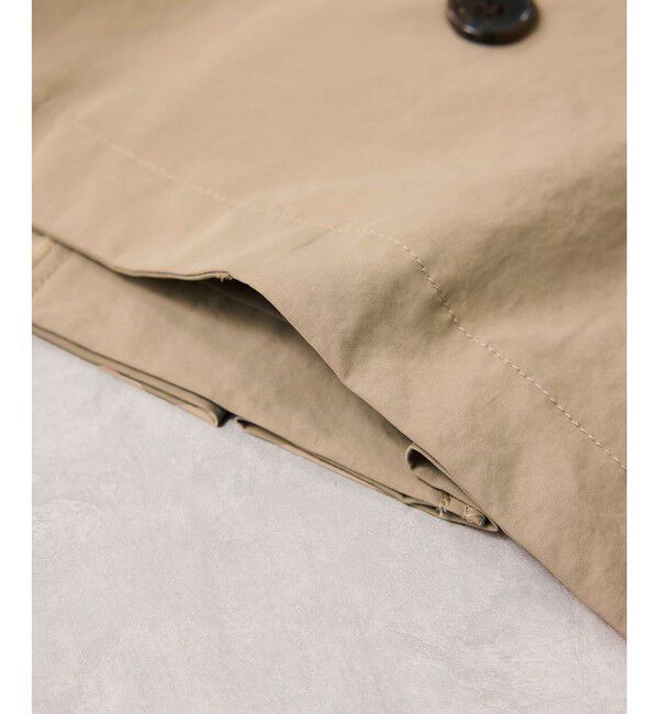 VIS「ショートトレンチコート/UVケア・撥水・花粉ガード」|トレンチコート|