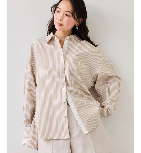 VIS「ウエストリボンシャツ/イージーケア・WEB限定カラー」|シャツ・ブラウス|