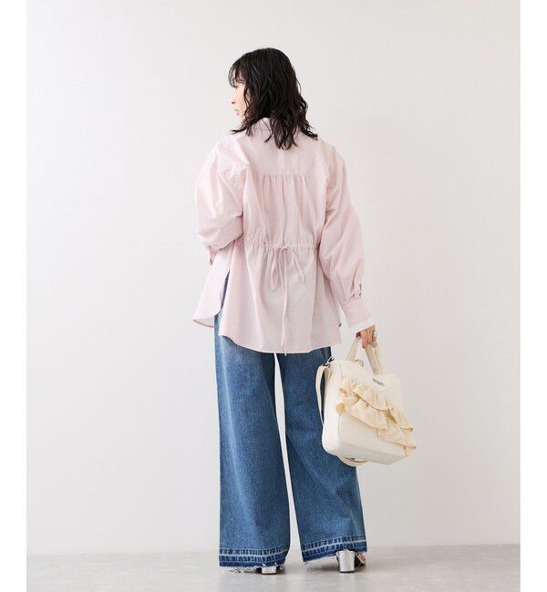 VIS「ウエストリボンシャツ/イージーケア・WEB限定カラー」|シャツ・ブラウス|