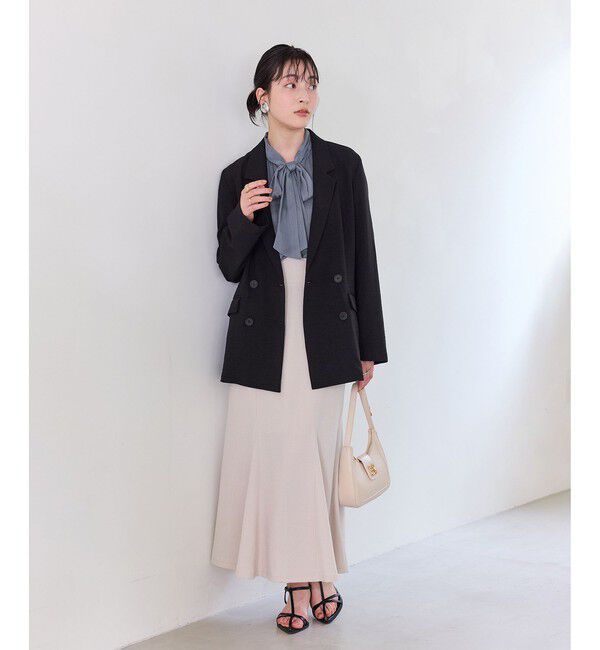 VIS「ラメ楊柳ボウタイブラウス」|シャツ・ブラウス|