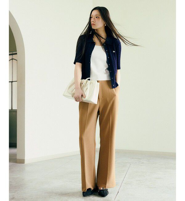 VIS「【POLO BCS】VIS別注ケーブルドッキング衿付きカーディガン」|カーディガン|