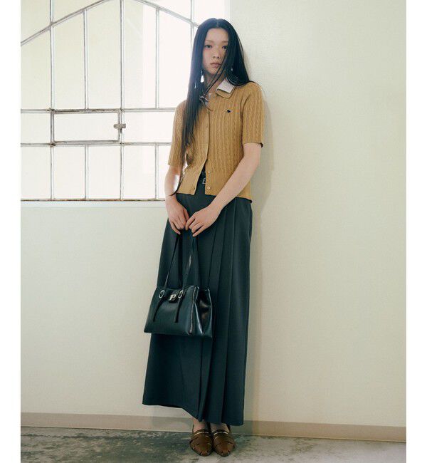 VIS「【POLO BCS】VIS別注ケーブルドッキング衿付きカーディガン」|カーディガン|