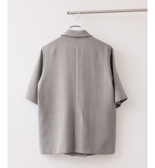 VIS「美easyリネンライクハーフスリーブダブルジャケット/イージーケア・接触冷感・セットアップ対応」|テーラードジャケット|