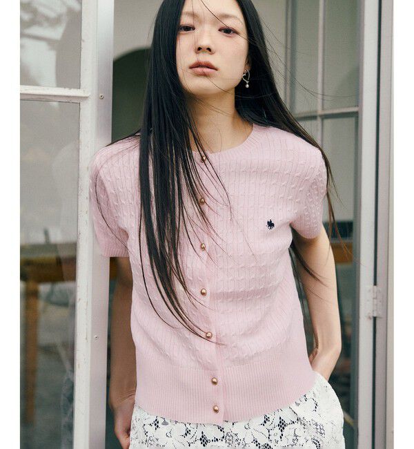 VIS「【POLO BCS】VIS別注クルーネックカーデ」|カーディガン|