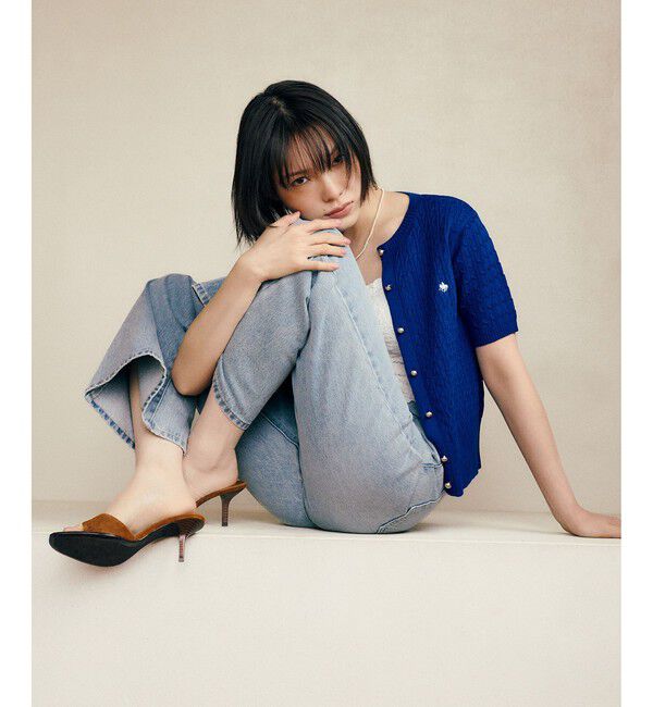 VIS「【POLO BCS】VIS別注クルーネックカーデ」|カーディガン|