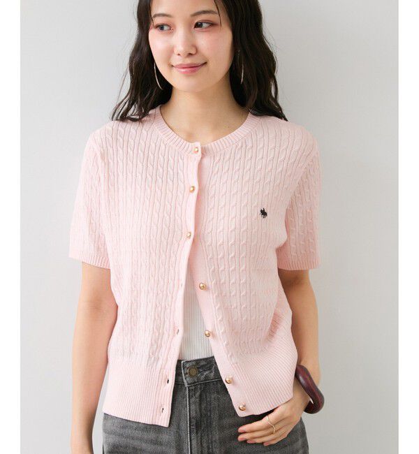 VIS「【POLO BCS】VIS別注クルーネックカーデ」|カーディガン|