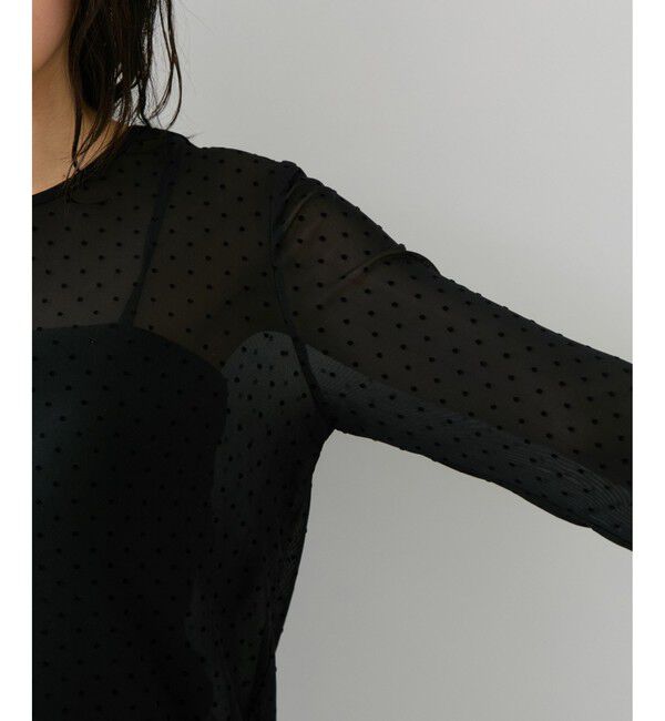 VIS「フロッキードットチュールプルオーバー」|Tシャツ・カットソー|
