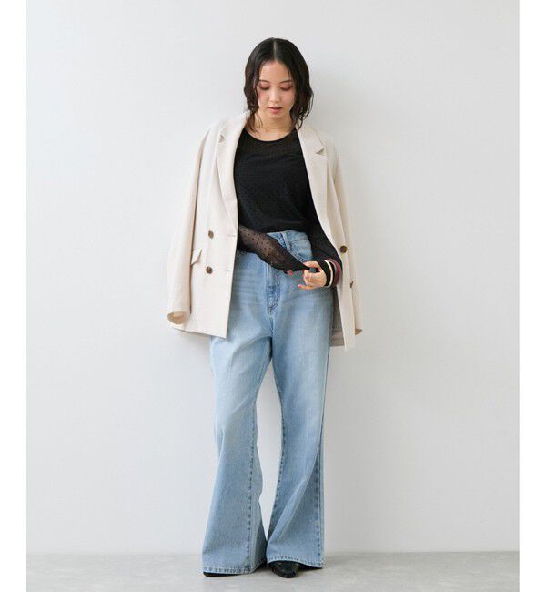 VIS「フロッキードットチュールプルオーバー」|Tシャツ・カットソー|