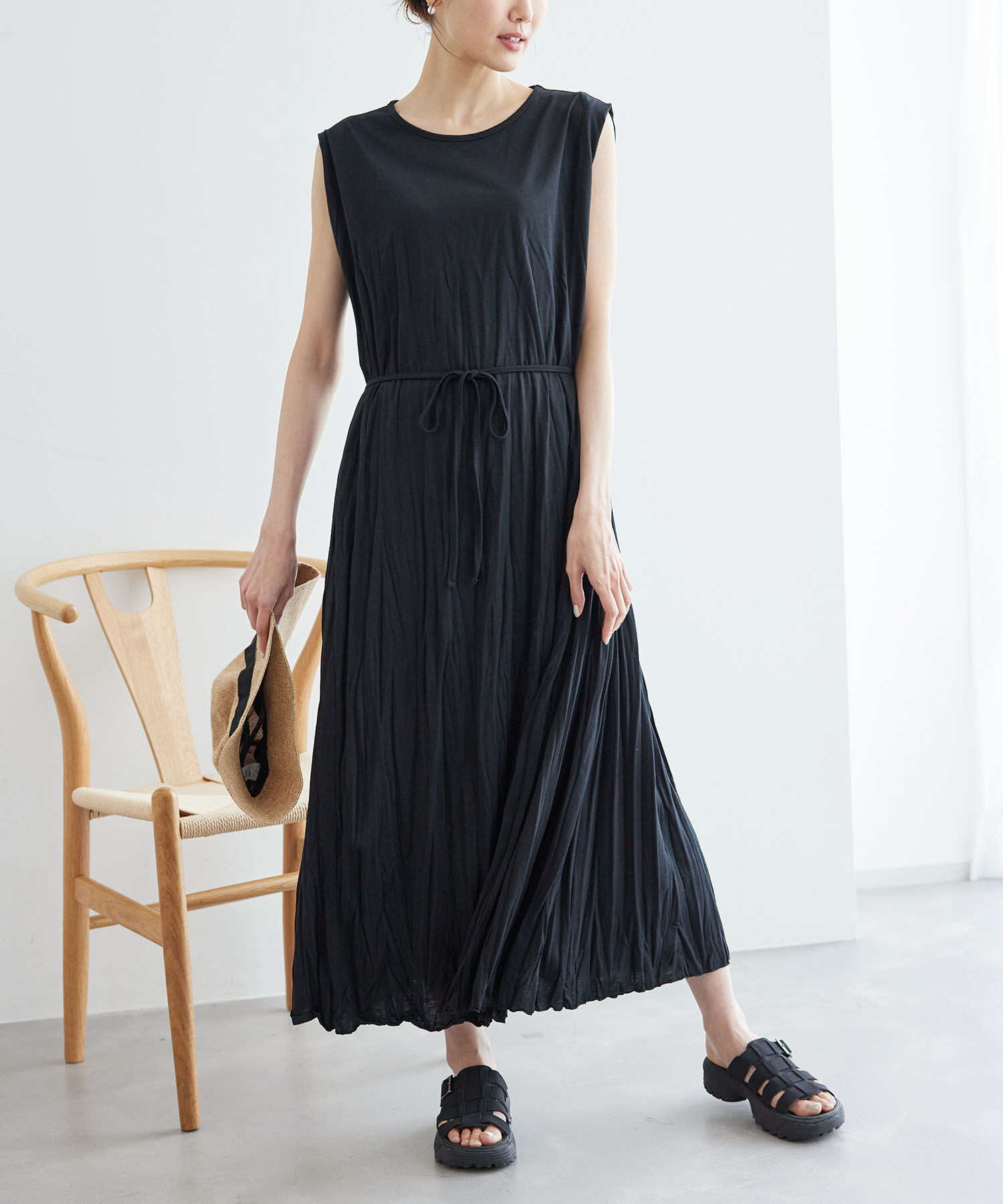 Rope&rsquo;Picnic「カットプリーツワンピース」|ワンピース|