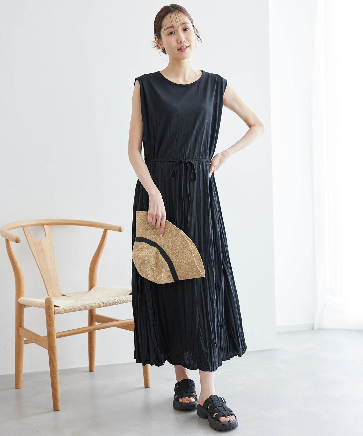 Rope&rsquo;Picnic「カットプリーツワンピース」|ワンピース|