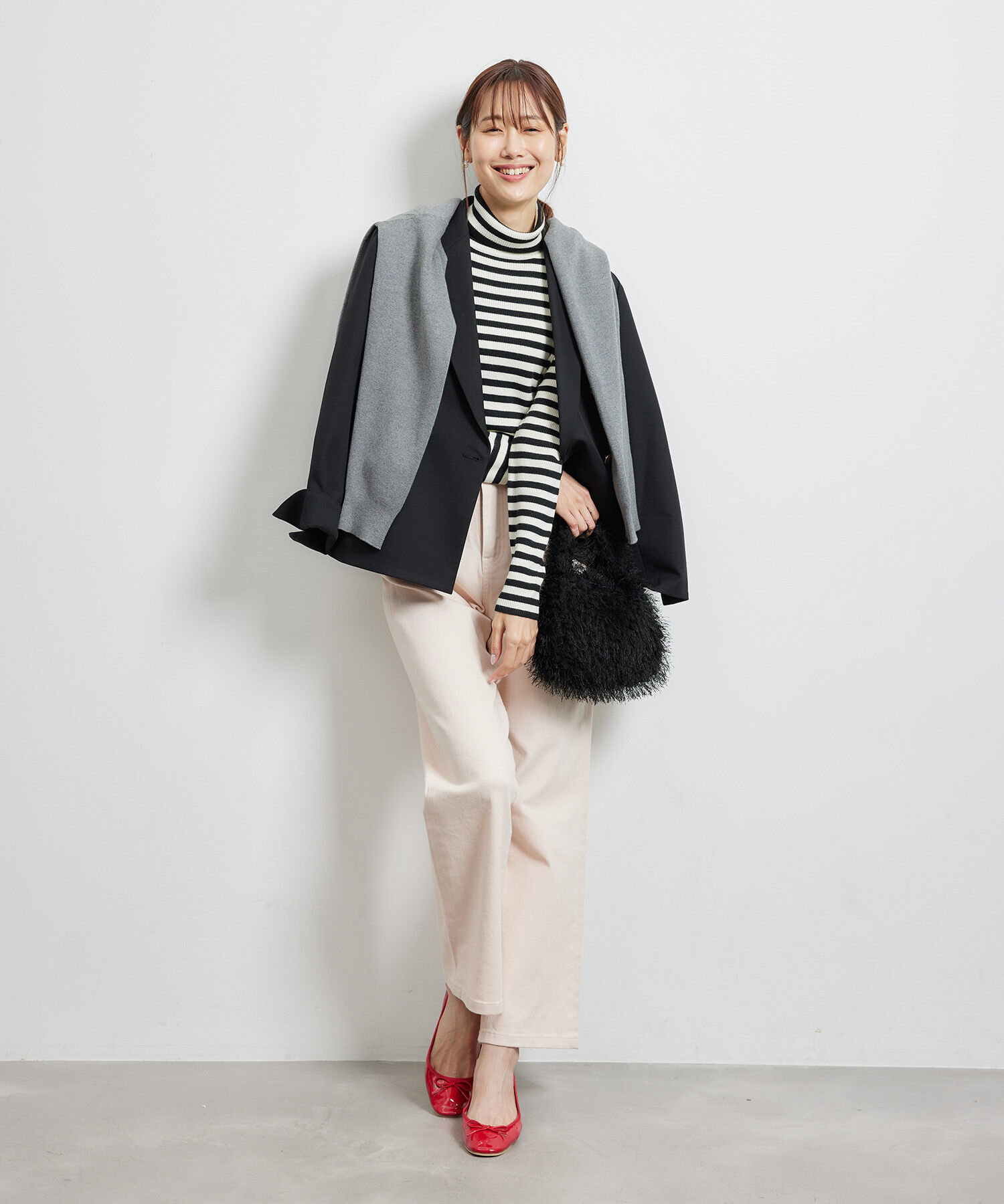 Rope&rsquo;Picnic「リブタートルネックニットプルオーバー/アンチピリング・帯電防止」|ニット・セーター|