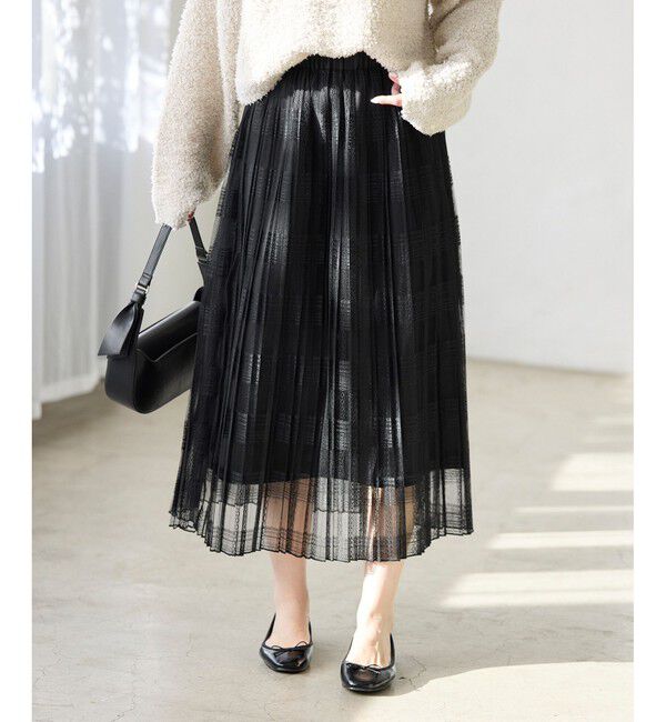 Rope&rsquo;Picnic「レースプリーツロングスカート」|スカート|