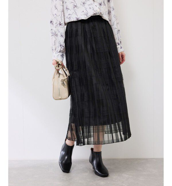 Rope&rsquo;Picnic「レースプリーツロングスカート」|スカート|