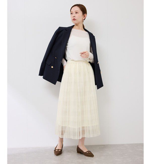 Rope&rsquo;Picnic「レースプリーツロングスカート」|スカート|