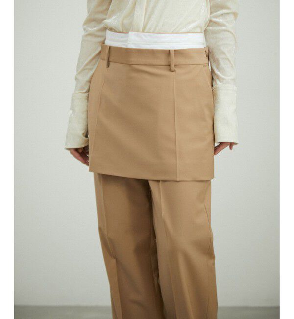 ADAM ET ROPE'「ミニスカートレイヤードスラックス」|スラックス|