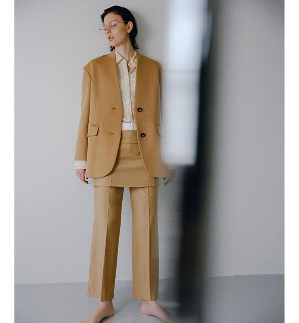 ADAM ET ROPE'「ミニスカートレイヤードスラックス」|スラックス|