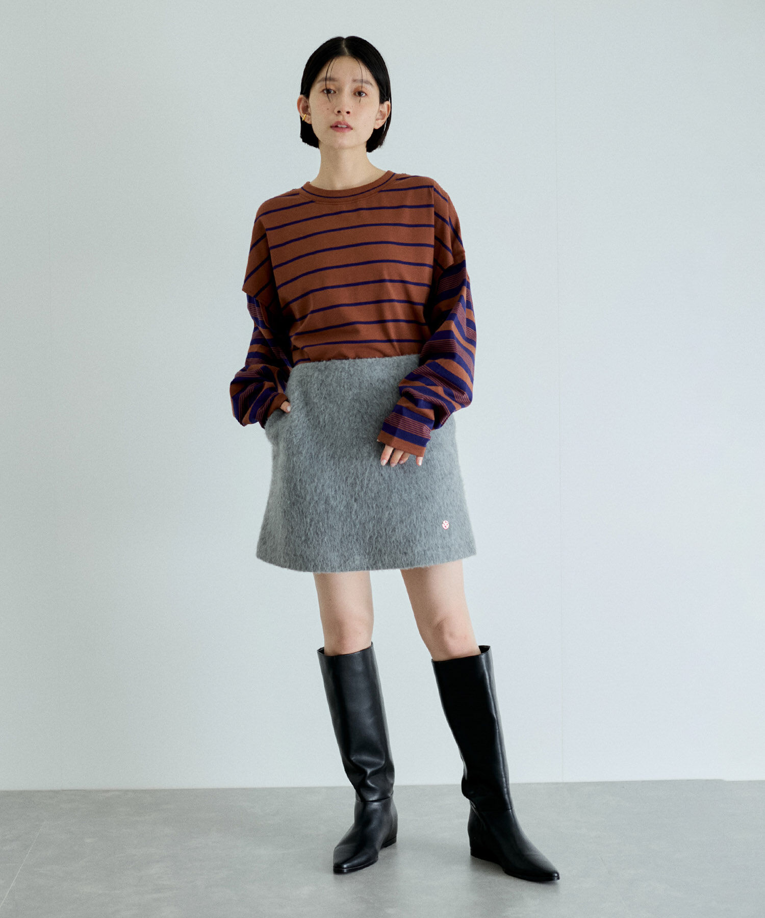 ADAM ET ROPE'「【サステナブル】ファーミニスカート」|スカート|