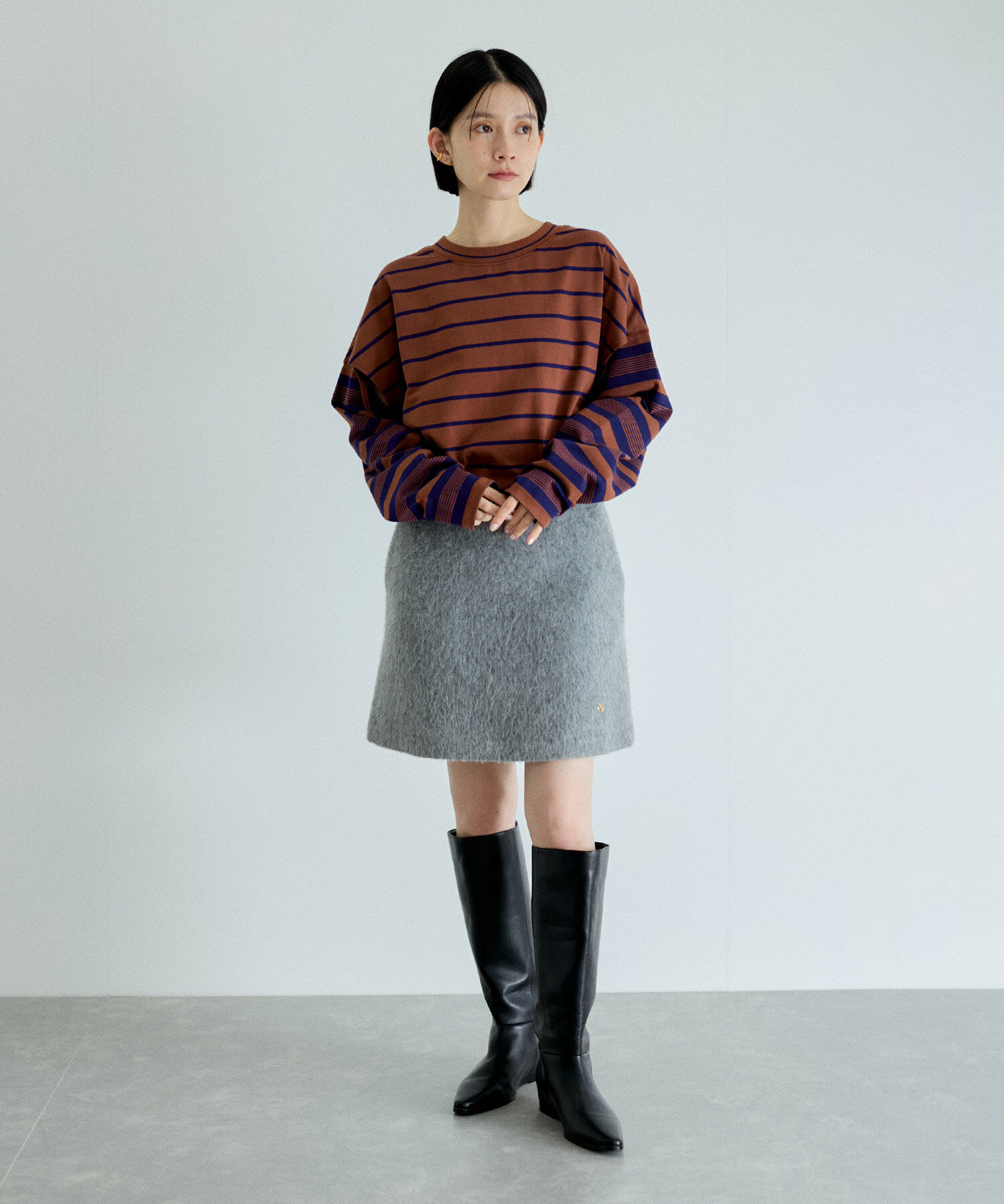 ADAM ET ROPE'「【サステナブル】ファーミニスカート」|スカート|