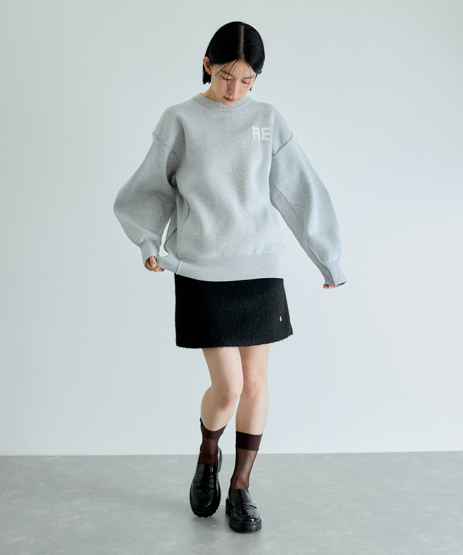 ADAM ET ROPE'「【サステナブル】ファーミニスカート」|スカート|