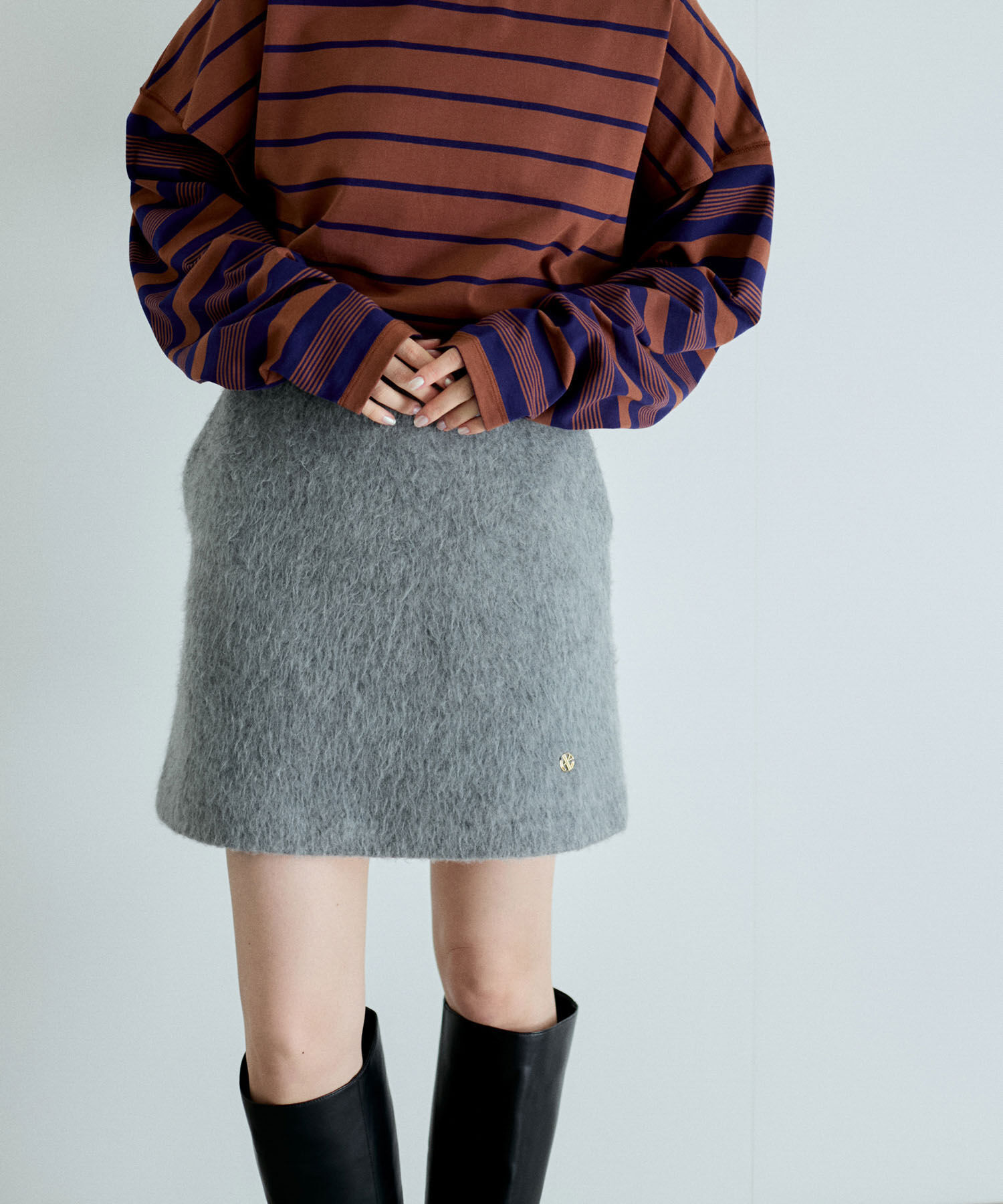 ADAM ET ROPE'「【サステナブル】ファーミニスカート」|スカート|