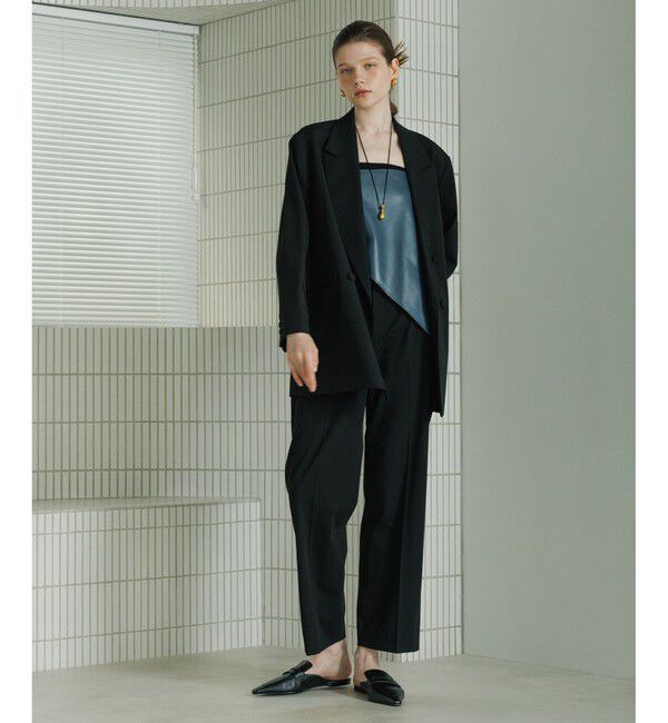 ADAM ET ROPE'「TWセミワイドスラックス」|スラックス|