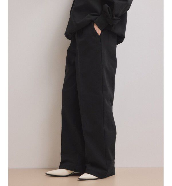 ADAM ET ROPE'「【WEB限定】スウェットワイドスラックス」|スラックス|